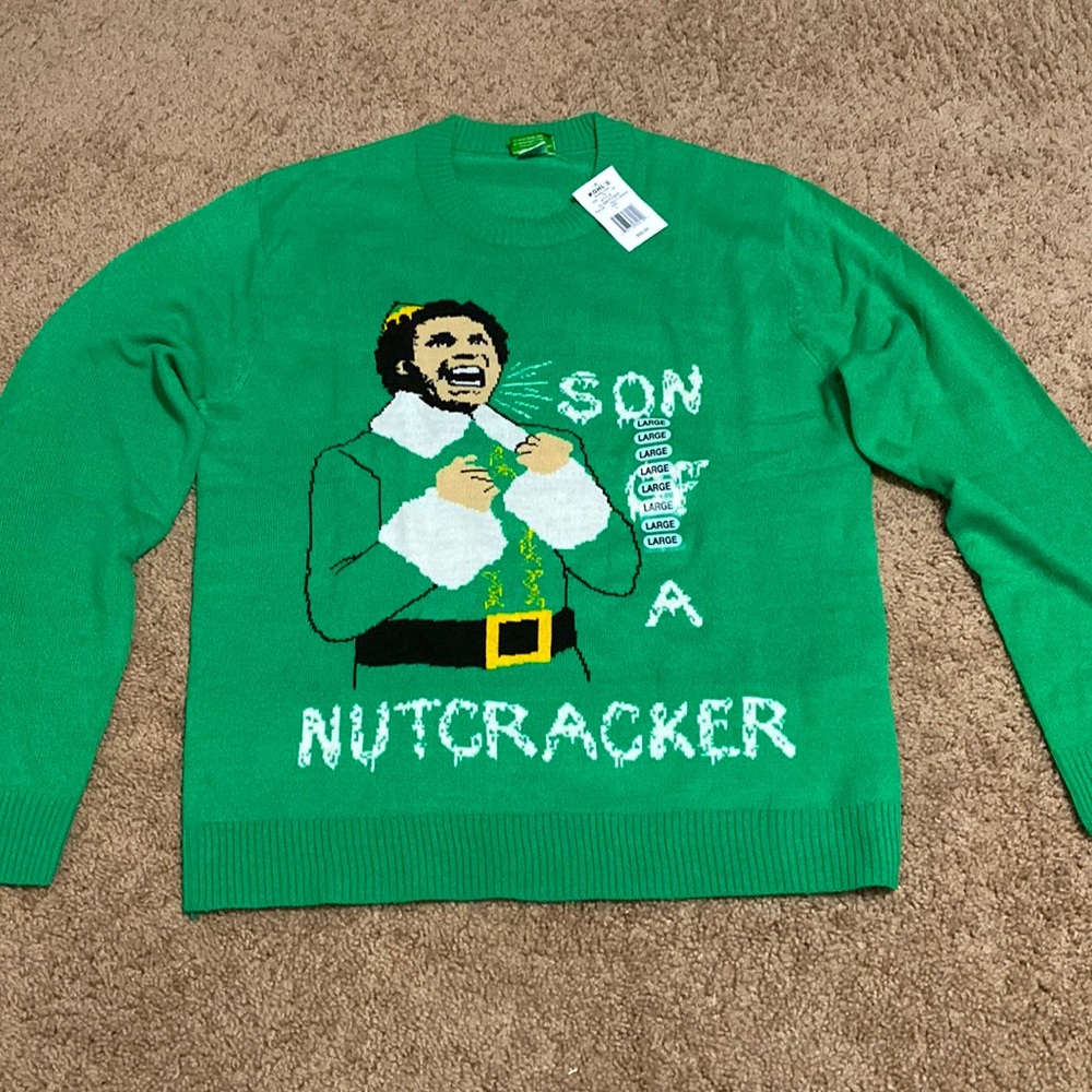 NWT - Elf - Ugly Christmas Sweater - Large